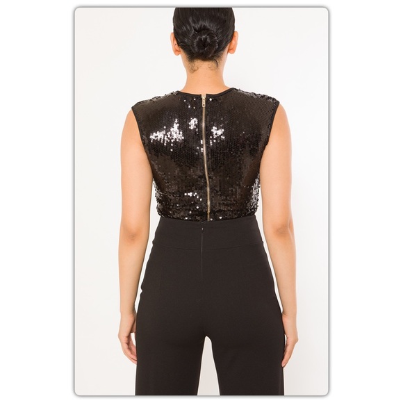 Black Sparkle Bodysuit - Picture 3 of 6